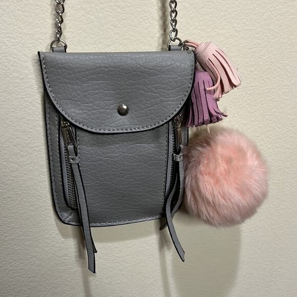 Juicy Couture Gray Mini Phone Crossbody Bag